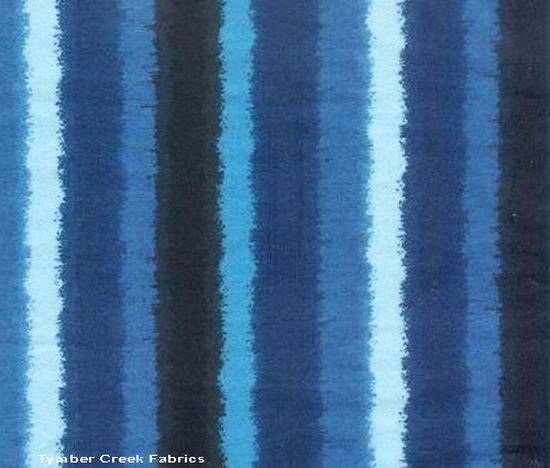 Tie Dye Blues Stripe Flannel
